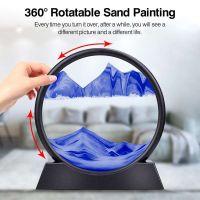 3D Natural Landscape Dynamic Sand Painting Decor 